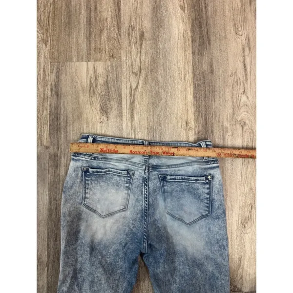 ALTAR'D STATE‎ Womens Jeans Size 13 Flare Acid Wash Distressed Frayed Hem - Image 5
