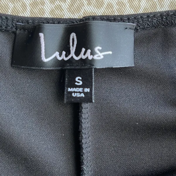 NWT Lulu’s Little Black Dress with peek a boo front opening - Image 3