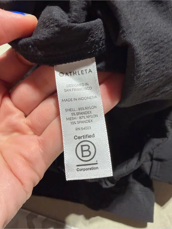 Athleta Black Women’s nylon Elastic Waist Shorts 10 - Image 5
