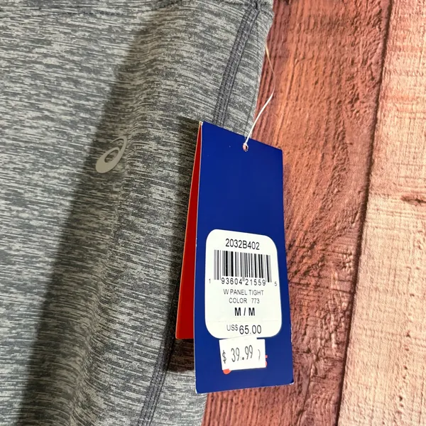 ASICS Gray And Black‎ Active Leggings Size Medium - Image 6