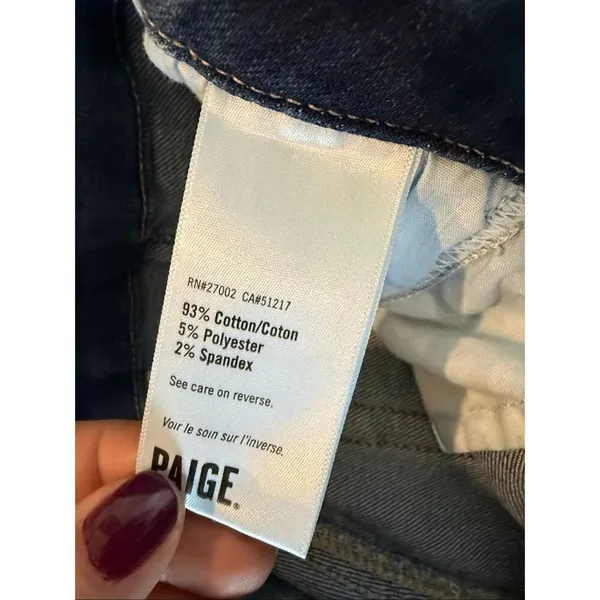 Paige Carly Cargo jeans wide leg high rise size 27 - Image 6
