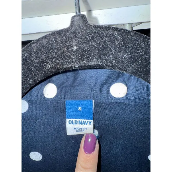 Old Navy polka dot cutout side midi dress size small - Image 6