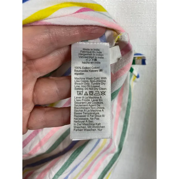 J.Crew Rainbow Stripe Cotton Pajama Short Set Sz.XS - Image 11