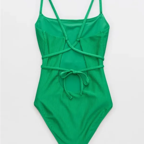 American Eagle Swimsuit Green Size M - Image 4