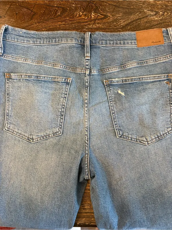 Madewell Perfect Vintage Jean Womens 32 Blue NWT Distressed Denman Wash NC328 - Image 8