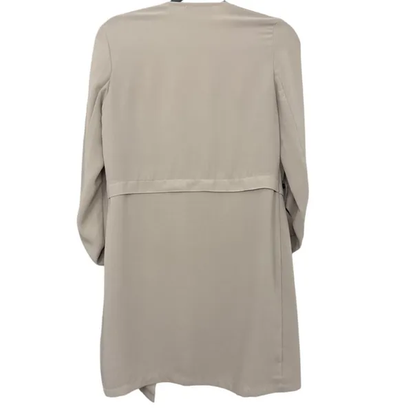 PHILOSOPHY Tan Open Front Lightweight Casual Trench Duster Jacket Size XS - Image 2