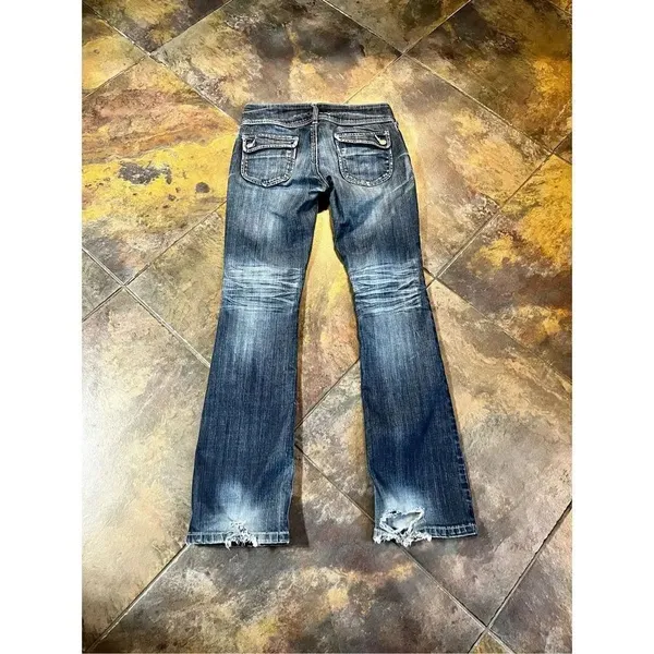 Standards & Practices 3 Button Close Boot Cut Size 27 Jeans Blue - Image 11