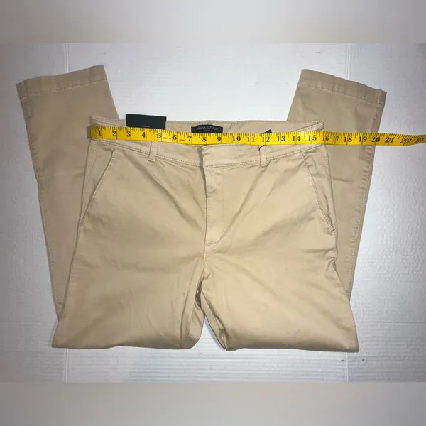 Banana Republic Pants Women Size 8S Skinny Khaki Ankle Mid-Rise Tan Workwear NWT - Image 4