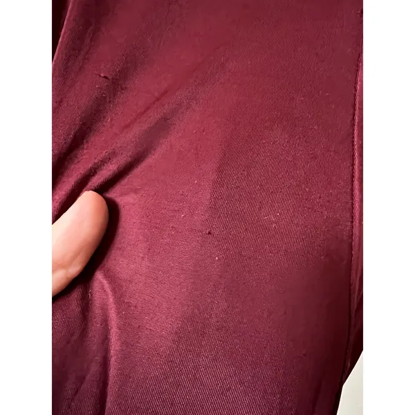 Oh Polly Midi sleeveless Bow detail Dress Burgundy Wine Size 4 - Image 9