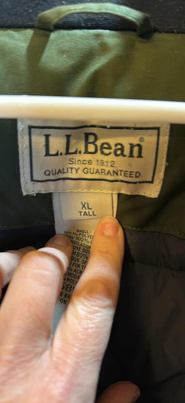 Men’s LL bean goose down cold weather jacket - Image 3