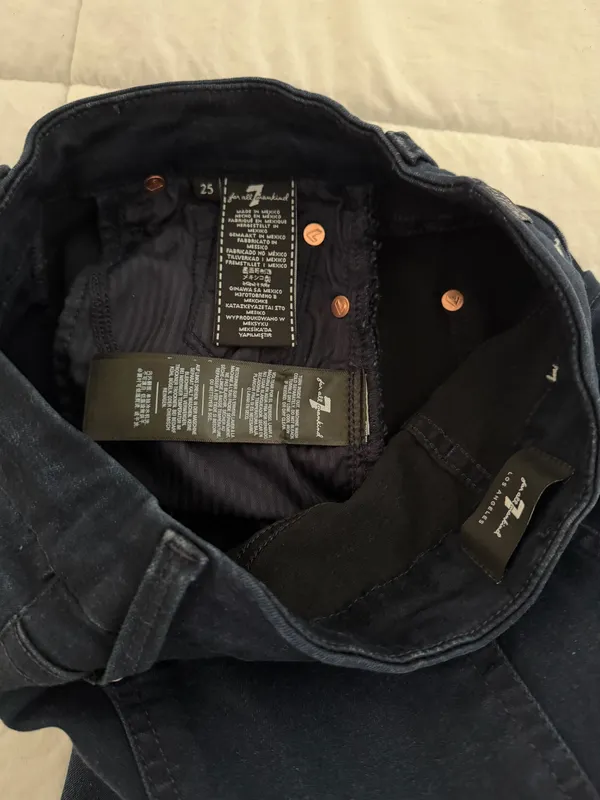 7 For All Mankind Dark Skinny Jeans - Image 2