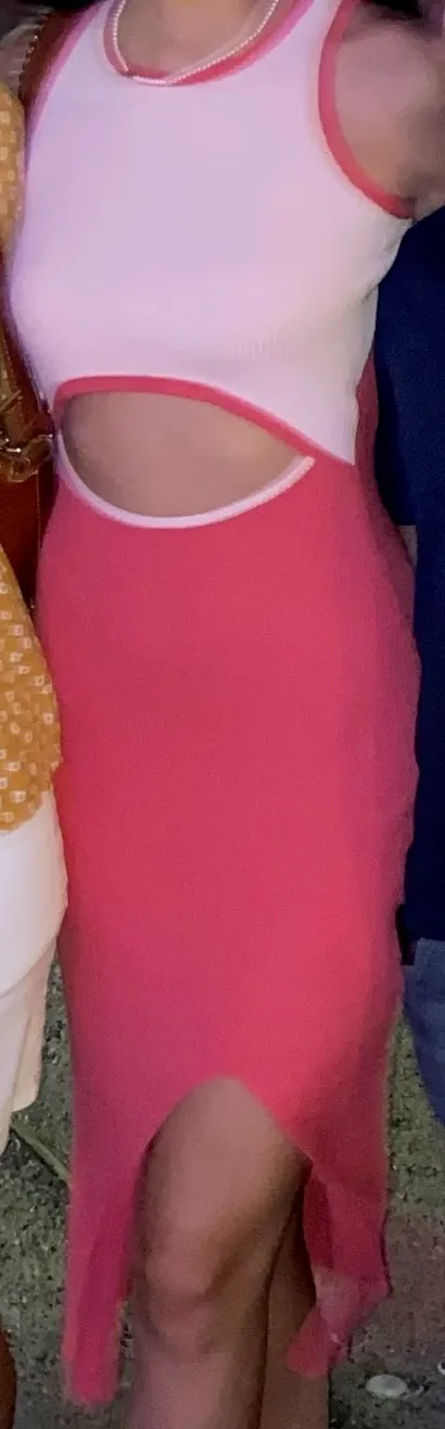 Midi Dress Pink Size XS - Image 4