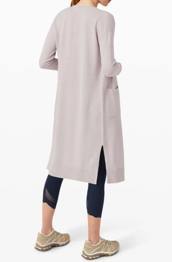 Lululemon Lunar Lengths Wrap Sweater Iced Iris 4 - Image 8