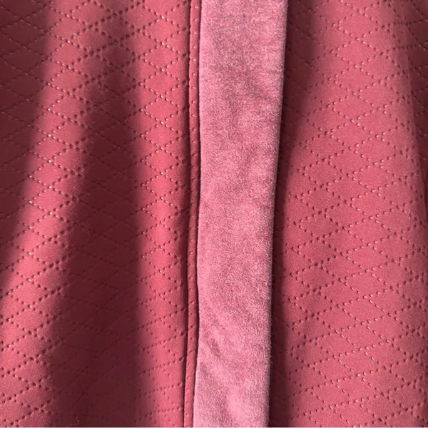 The North Face Red Utility Jacket with Hood Tunic Length Pockets Full Zip quilt - Image 13
