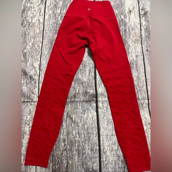 Lululemon Lunar New Year Red Leggings Size 2 - Image 3