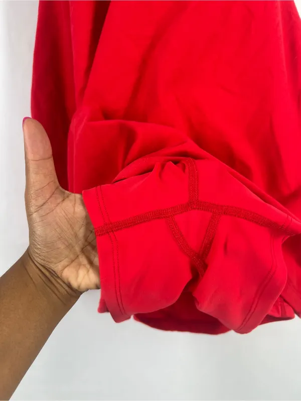 Beyond Yoga Spacedye Prep Halter Dress Candy Apple Red XL Built-In Bodysuit - Image 8