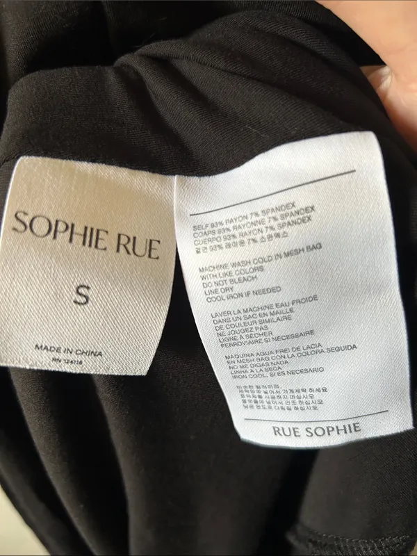 Rue Sophie Revolve Black Sleeveless Long High -Low Maxi Dress‎ Size Med - Image 6