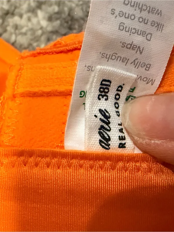 Aerie  Bright Orange Lace Bra - Image 4