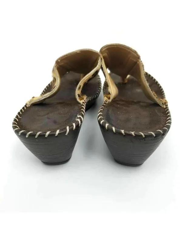 Gabriella Womens Thong Sandals Black Animal Print - Image 5