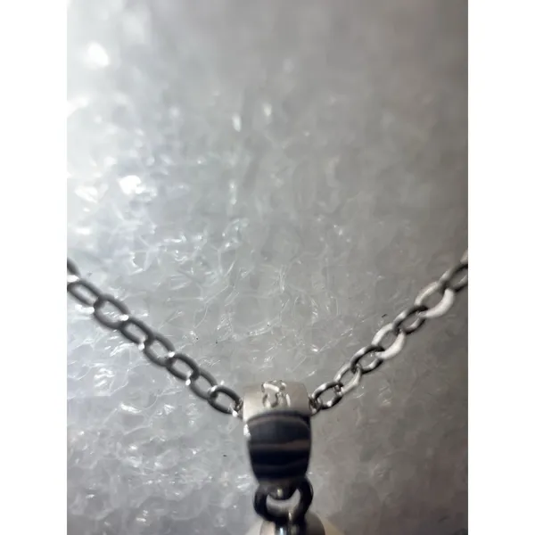 Freshwater White‎ Drop Pearl Pendant Necklace Earrings SET Sterling Silver - Image 2