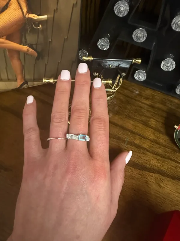 Sterling Silver and crystal ring  - Image 2