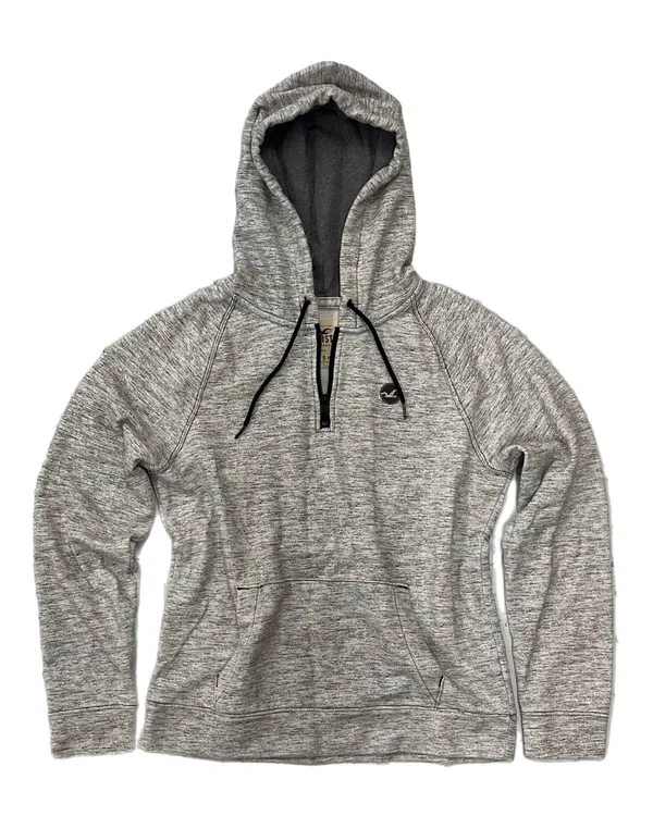 🎮 Hollister Heather Gray Quarter Zip Hoodie - Image 3