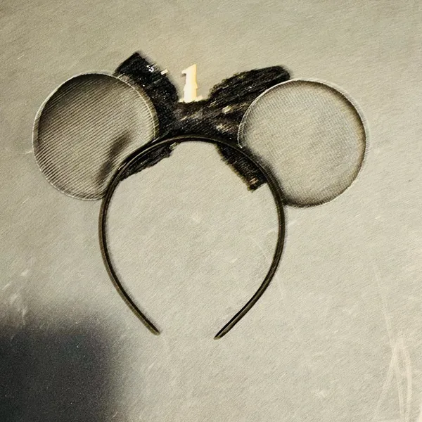 Disneyland Fireworks Cinderella Castle design Minnie Mouse ears headband - Image 3