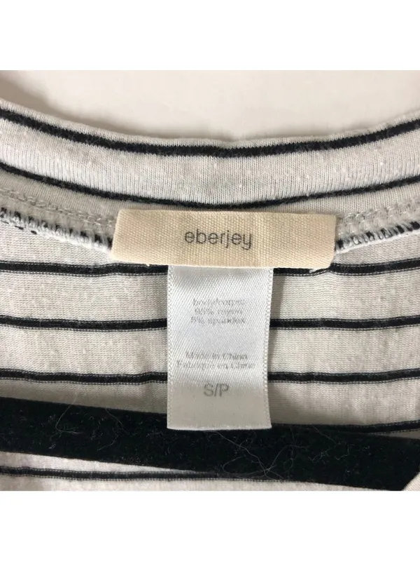 Eberjey Striped Tank Top S Lightweight Stretch Rayon Blend Casual - Image 3