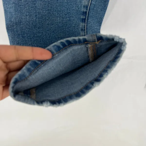 Good American Good Jeans Womens 6 Blue‎ Medium Wash Denim High Rise Distressed - Image 8