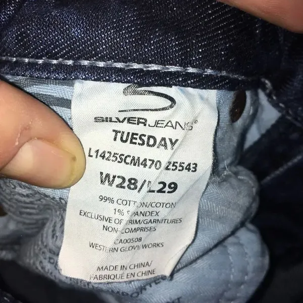 Silver Tuesday, crossover button boot cut jeans - Image 3