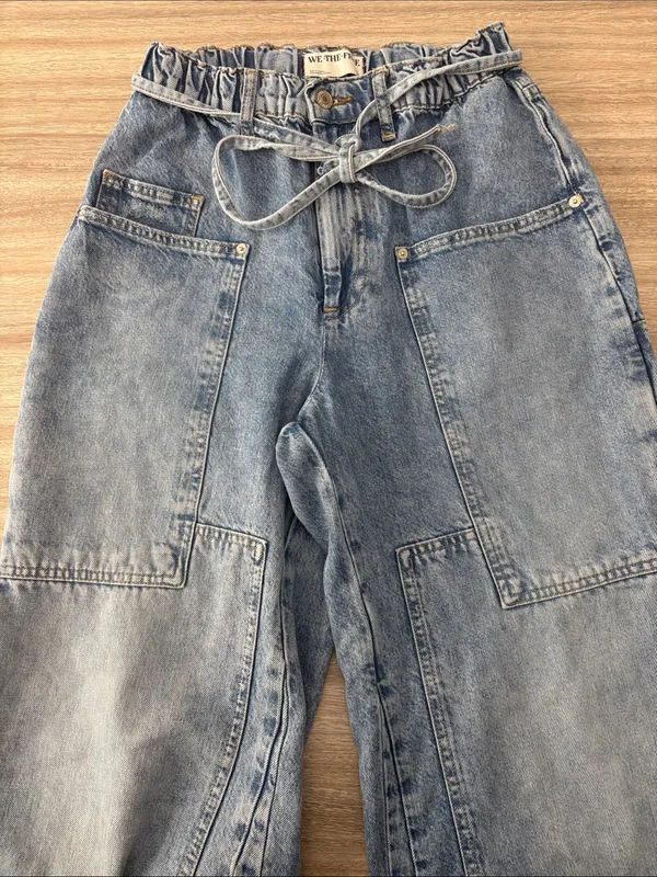 We The Free CRVY Outlaw Wide Leg Baggy Jeans Women Size Small - Image 7