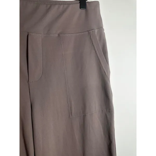 G4Free EverGoing Loose High-Waist Wide Leg Trousers‎ Taupe Technical Stretch XL - Image 6