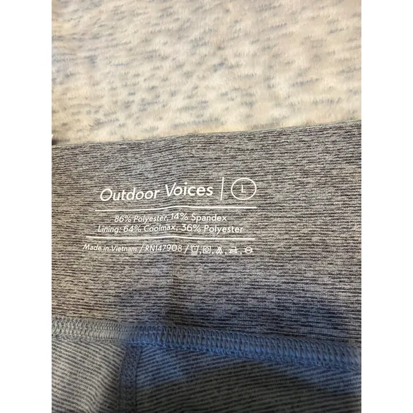 Outdoor Voices Lake Dove Ash Springs 7/8 Legging‎ Gray Colorblock Size L - Image 2