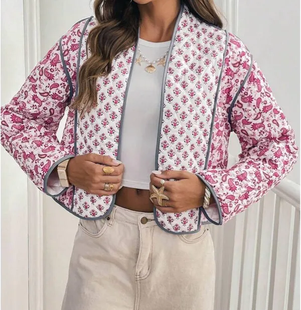 SheIn Frenchy Floral Print Shacket - Image 3