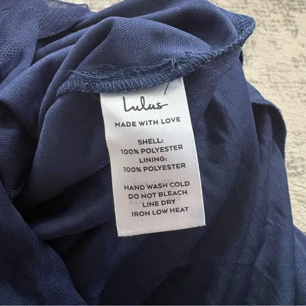 Lulus Rare Beauty Navy Blue Tulle Backless Maxi Dress Size XS NWT Formal Sexy - Image 12