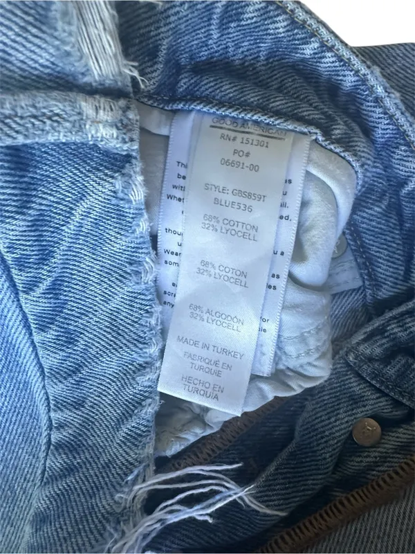 Good American Good Boy High-Rise Distressed Boyfriend Jeans - Image 3