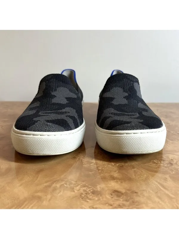 Rothy's The Original Slip-On Sneaker Grey Camo Knit Washable Sneakers Size 8 - Image 3