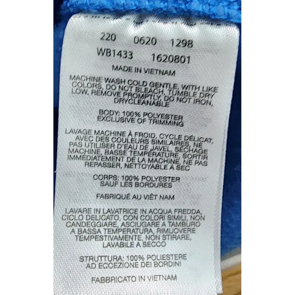 Columbia Women's Blue Fleece‎ Vest Outdoor Activewear Zip-Up Sleeveless Jacket - Image 4