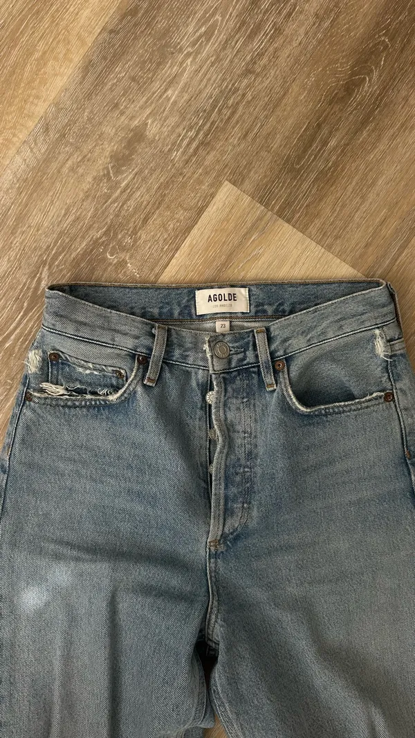 Agolde 90s Mid Rise Loose Fit Cropped - Image 2