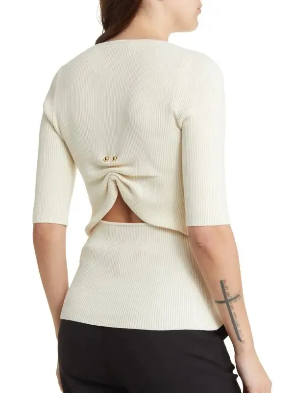 FAVORITE DAUGHTER The Park Avenue Rib Top - Image 11
