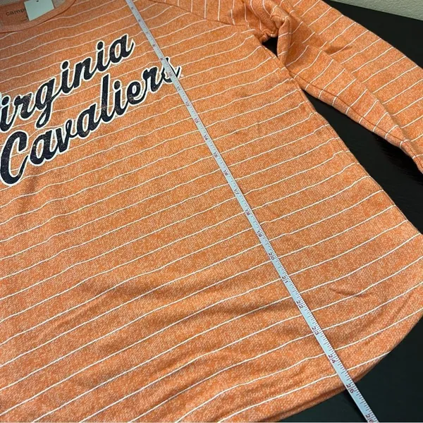 Camp‎ David Women’s Orange Striped Virginia Cavaliers Sweatshirt Medium NWT - Image 11