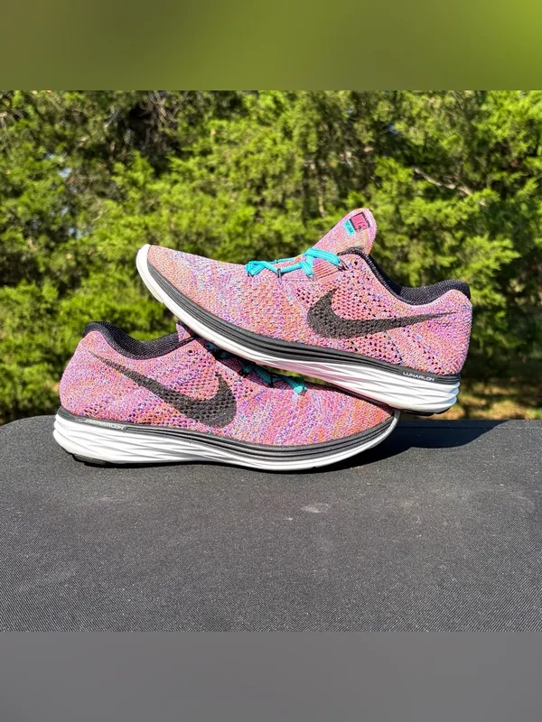 Nike Flyknit Lunar 3 Multicolor Running Shoes Women's Size 10 - Image 5