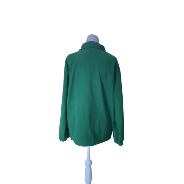 Women's Atletica Green Fleece Jacket Size S - Image 3