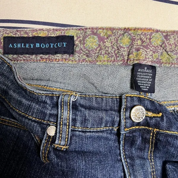 Ashley Bootcut‎ Jeans Womens Size 6 Blue Denim Bootcut Mid Rise CFR-C - Image 2