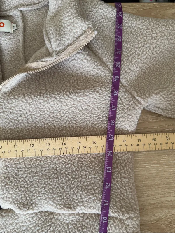 Deso Small Batch 1/2 Zip Fleece Pullover Beige Outdoor Fall Winter - Image 7