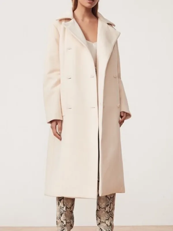 Song Of Style Louisa Coat Jacket in Ivory Cream Size Large New Revolve - Image 3