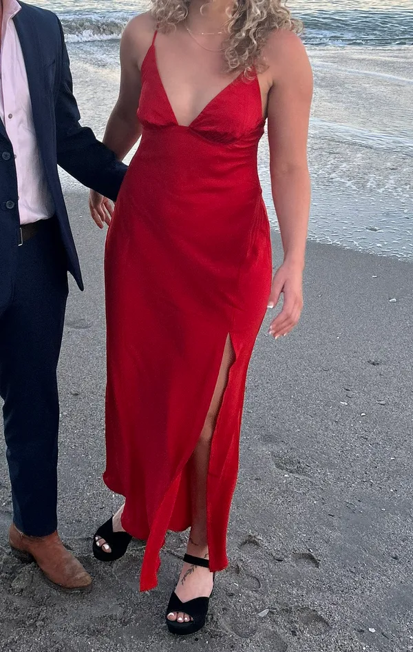 Hello Molly Red Maxi Dress - Image 3