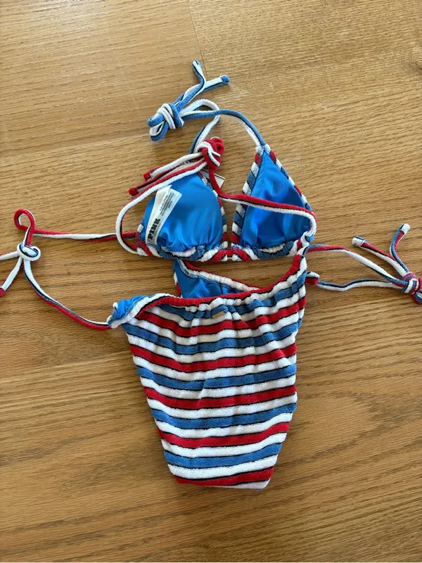 Victoria's Secret Red white and blue striped bikini - Image 4