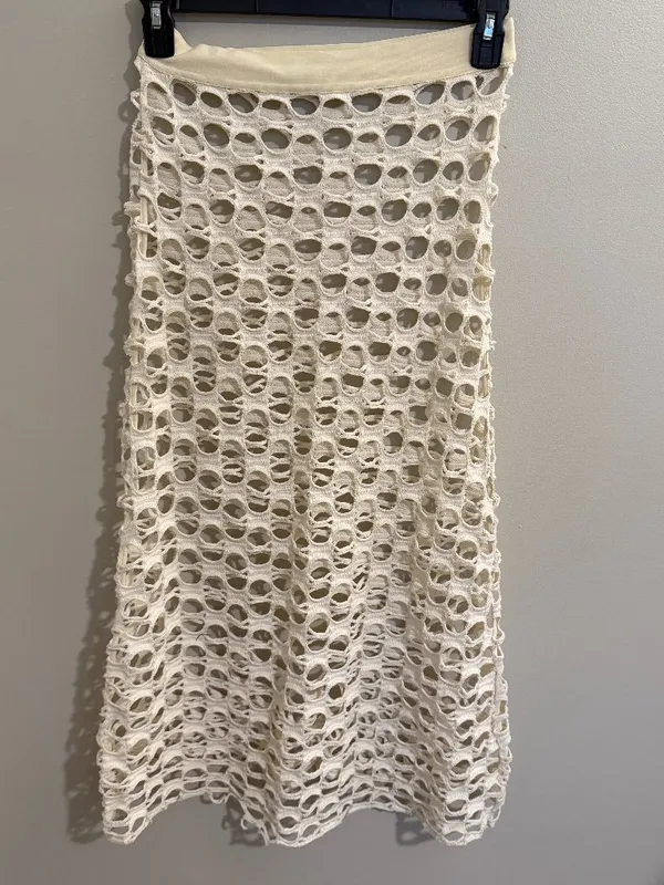 Zara Mesh Midi Skirt - Image 3