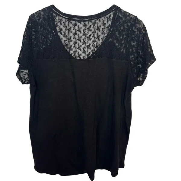Torrid Lace Shoulder Shirt - Image 4